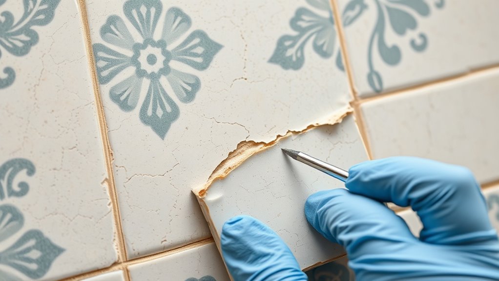 secure loose regrout tile