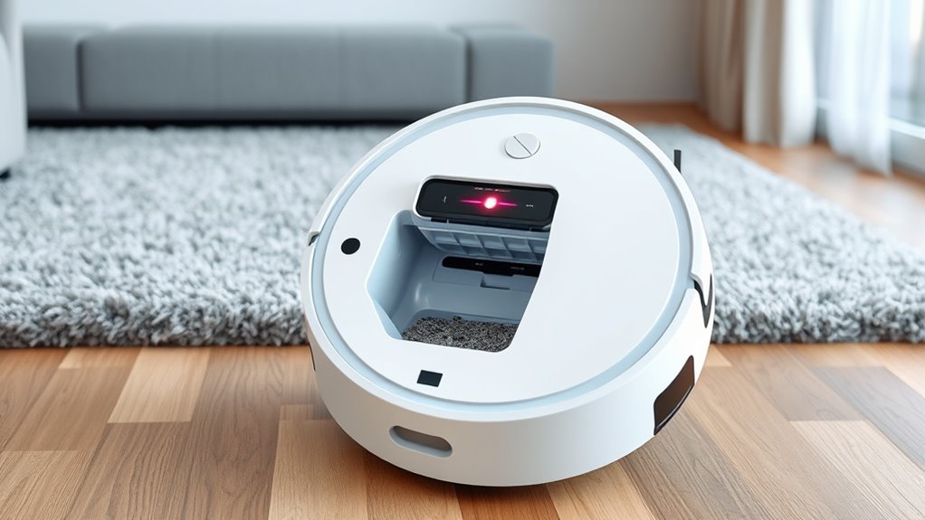 self emptying vacuum features