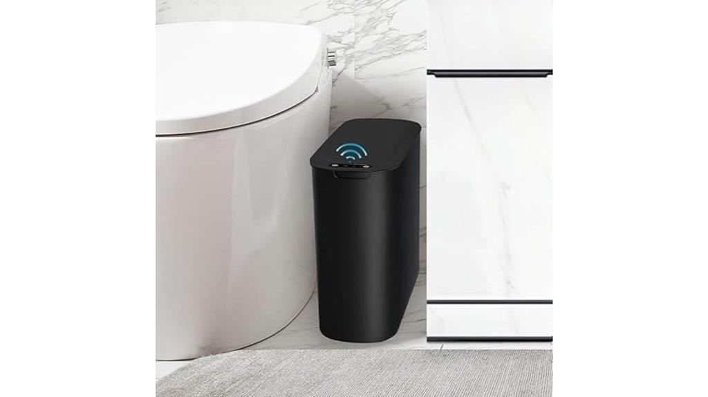 sensor activated bathroom trash can