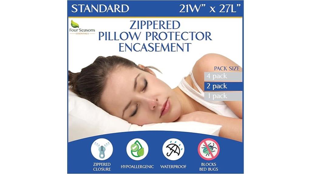 set of two pillow protectors