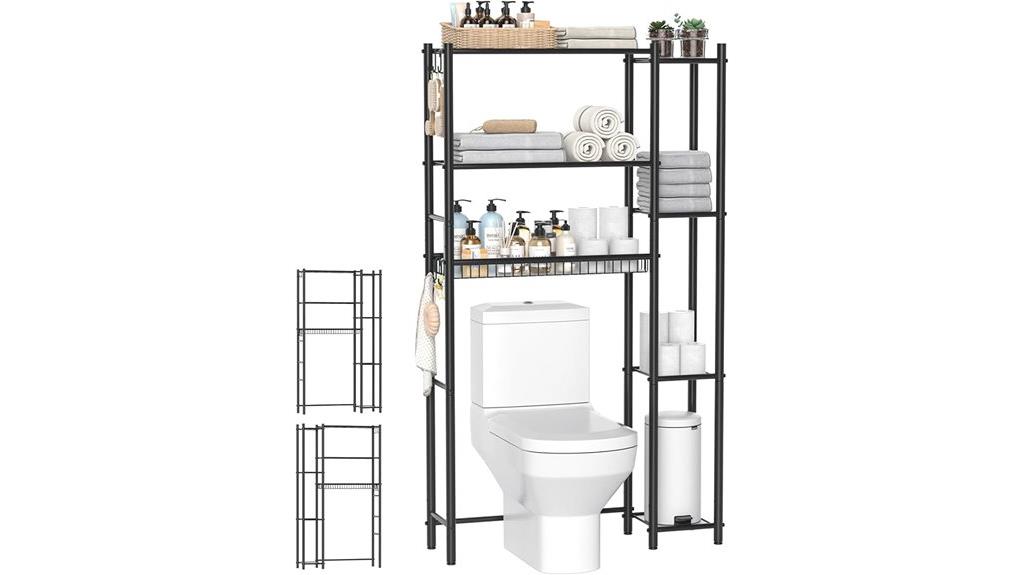 seven tier bathroom storage