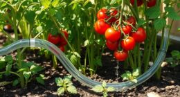 shower water tomato gardening
