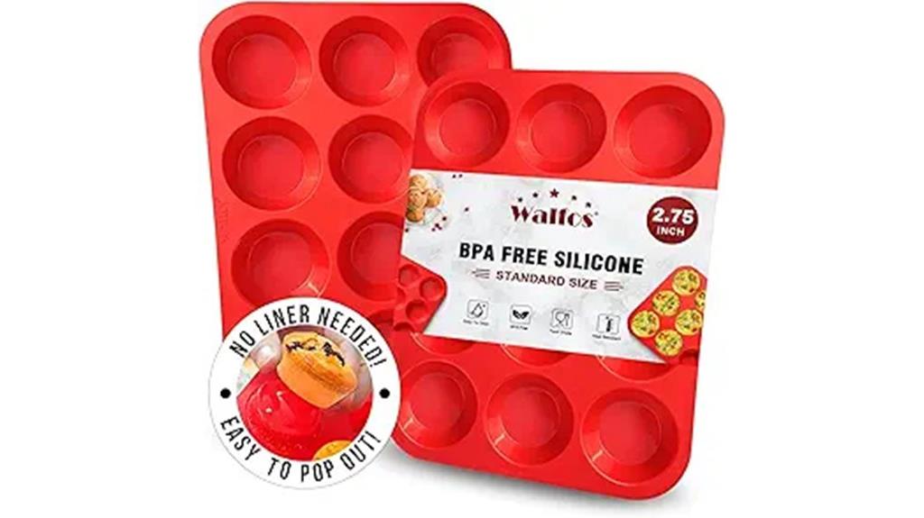 silicone 12 cup muffin pan