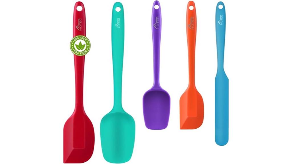 silicone baking spatula set
