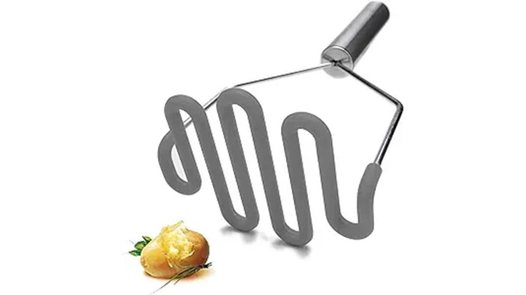 silicone body potato masher