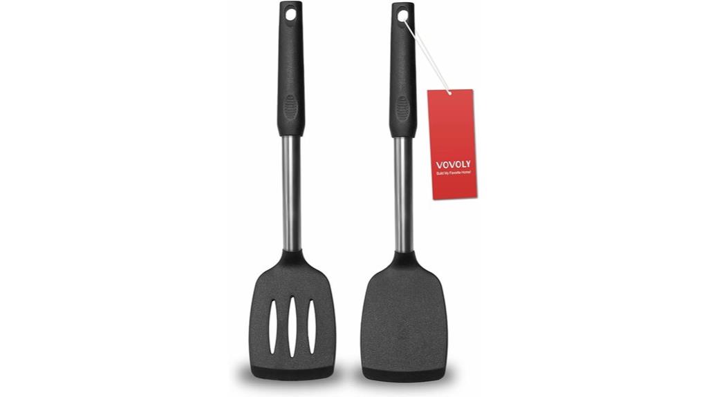 silicone spatula turners set