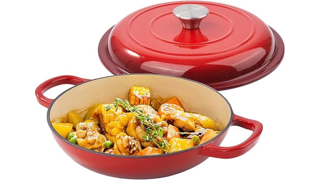 small enameled cast iron pot