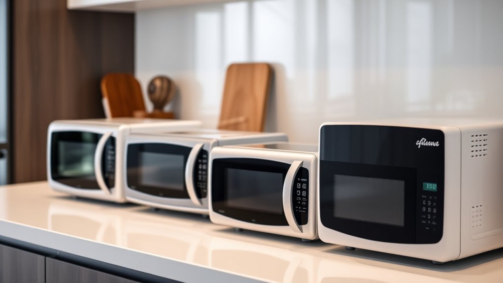 small powerful countertop microwaves