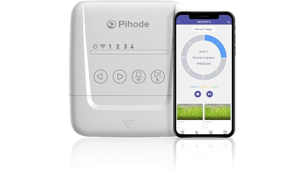 smart four zone sprinkler system