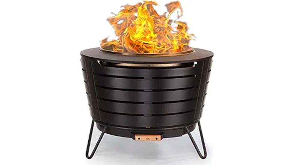 smokeless removable ash weatherproof