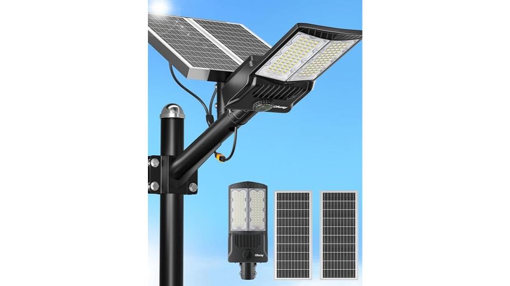 solar street light with remote