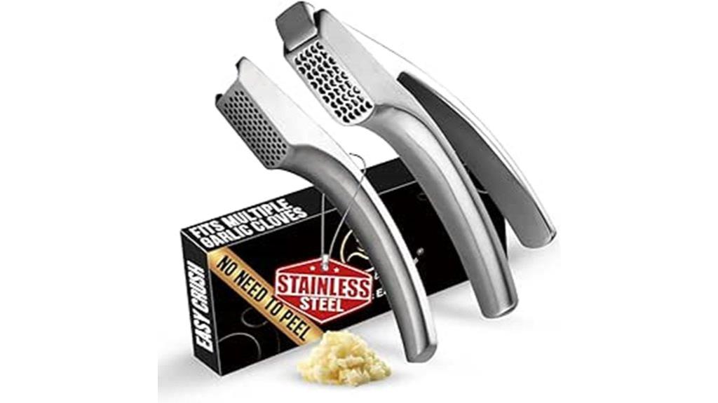 stainless steel garlic press
