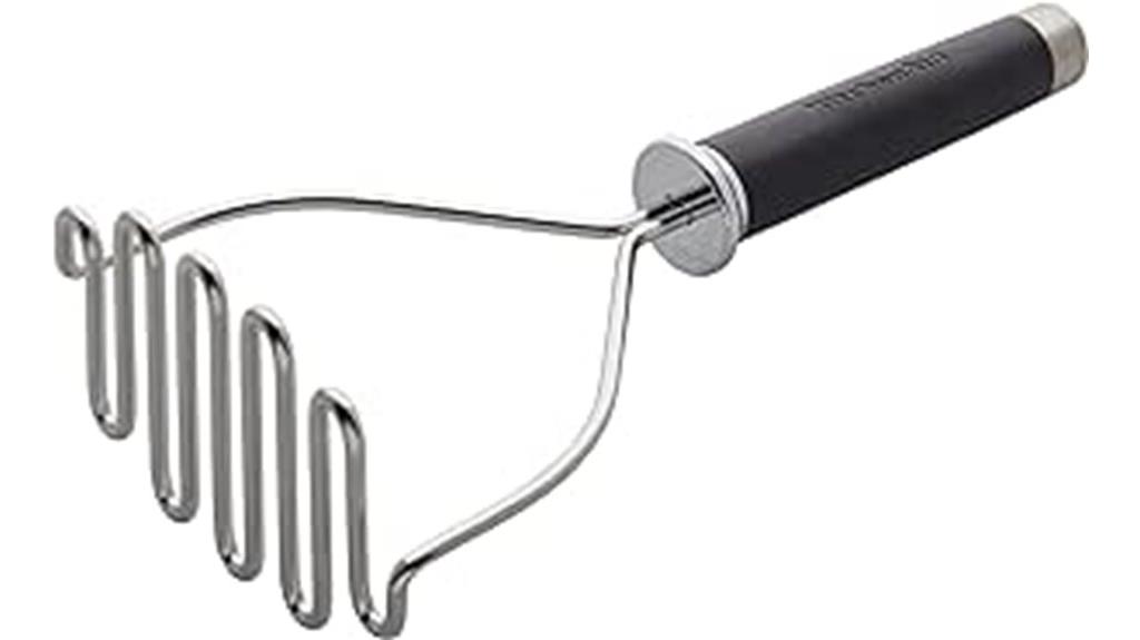 stainless steel masher black