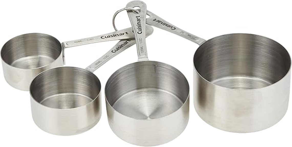 stainless steel measuring cups
