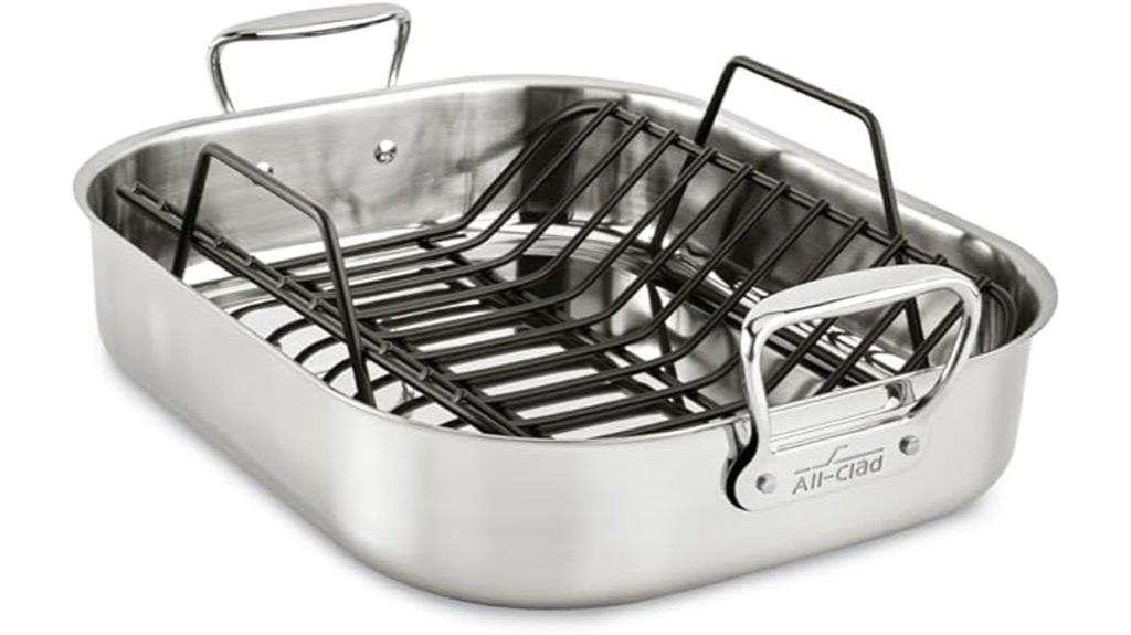 stainless steel roaster pan