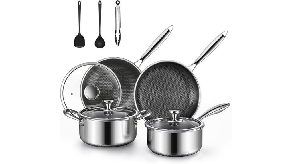 ten piece non stick cookware