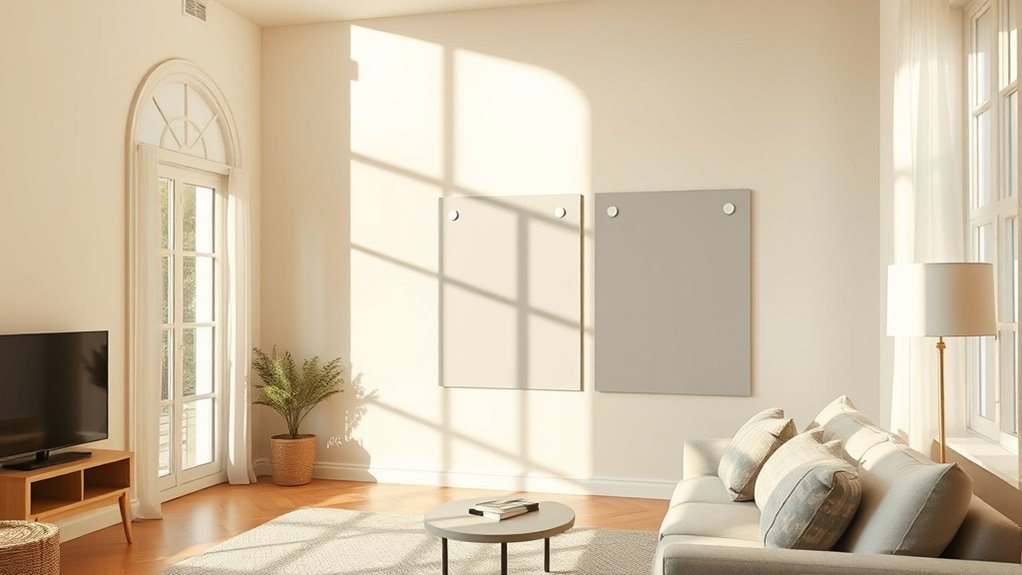 test paint in different lighting