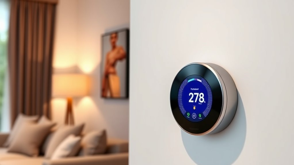 thermostat detects home presence