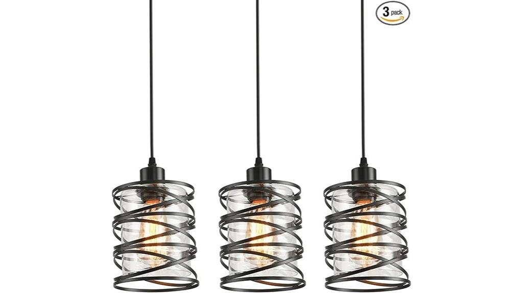 three pendant light set