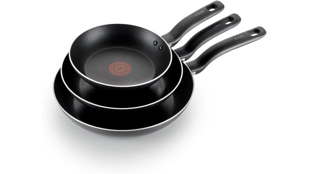 three piece nonstick skillet set