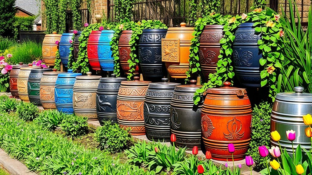 top decorative rain barrel selection