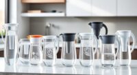 top lead removing water filter pitchers