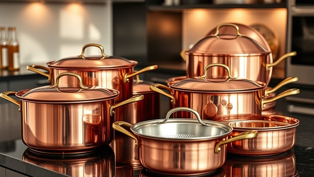 top quality copper cookware