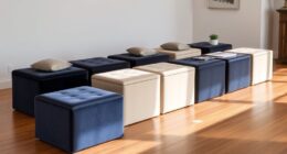 top storage ottoman cubes