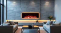 top wall mounted electric fireplaces