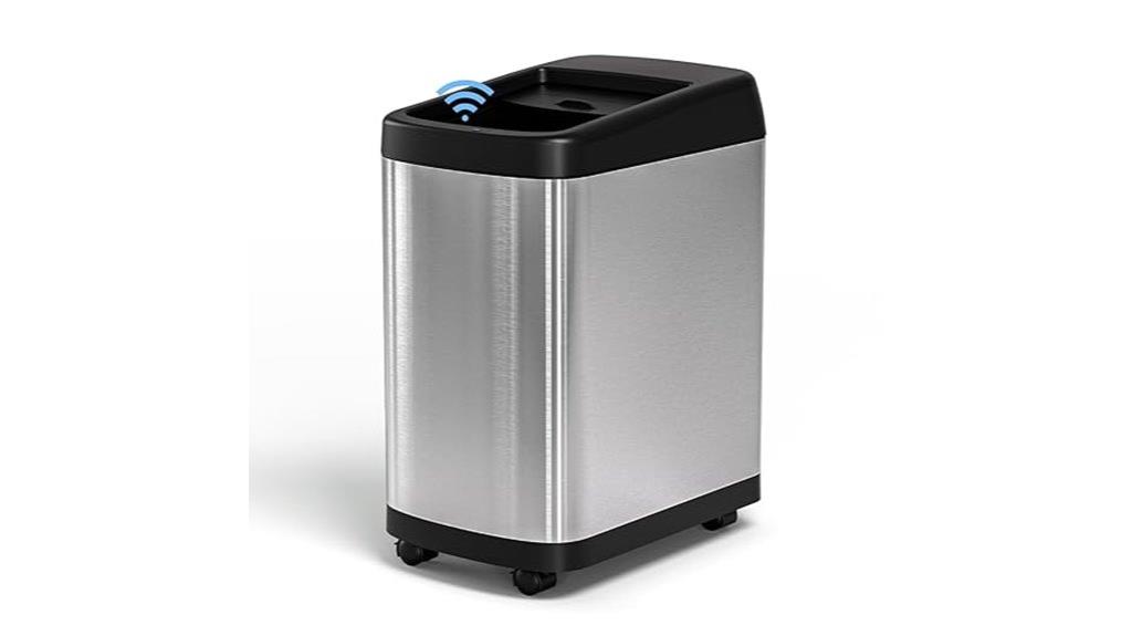 touchless 13 gallon trash can