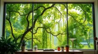 trees induce calming effect