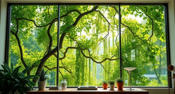 trees induce calming effect
