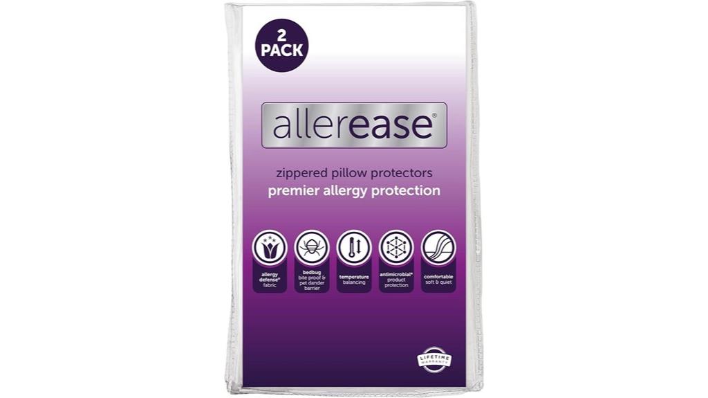 two allerease pillow protectors
