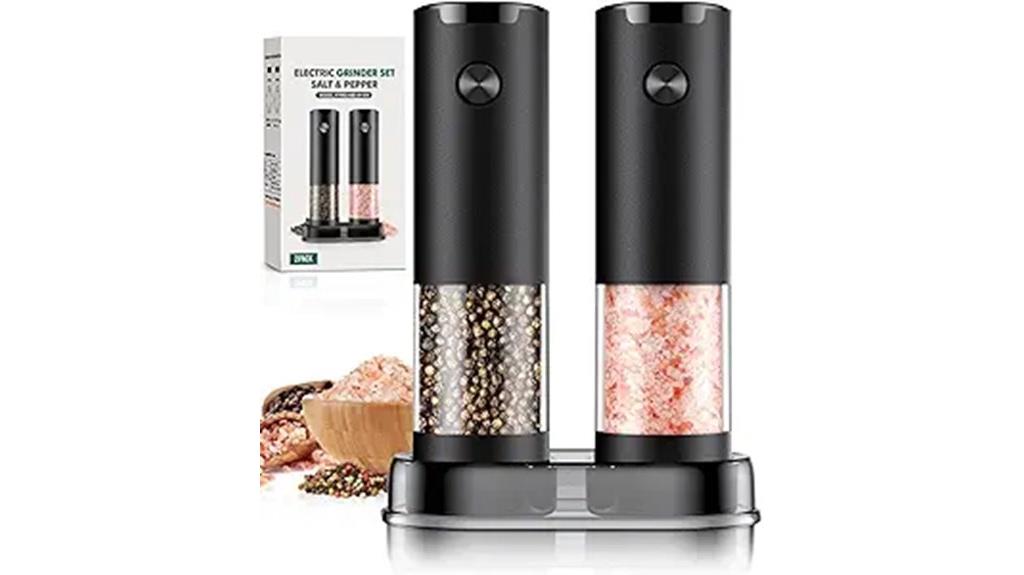 two black electric grinders