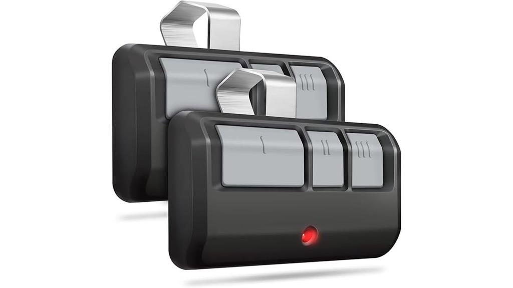 two remote garage openers