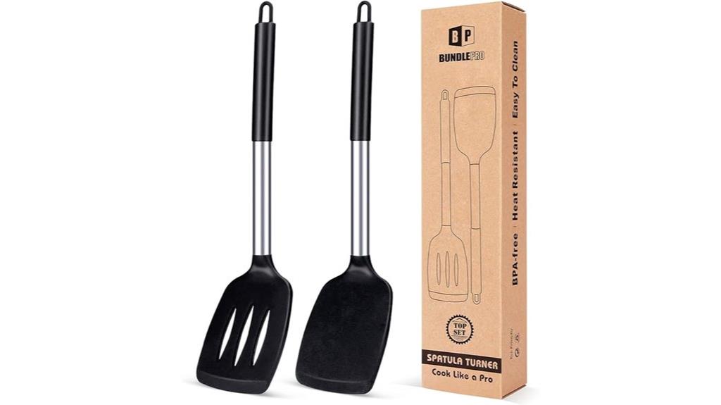 two silicone spatula set