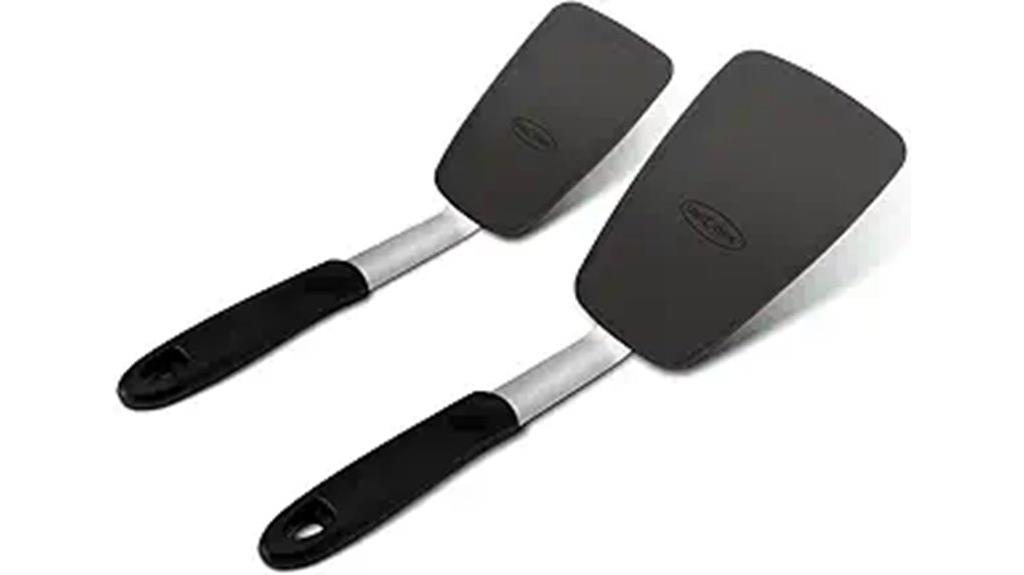 two silicone spatulas pack