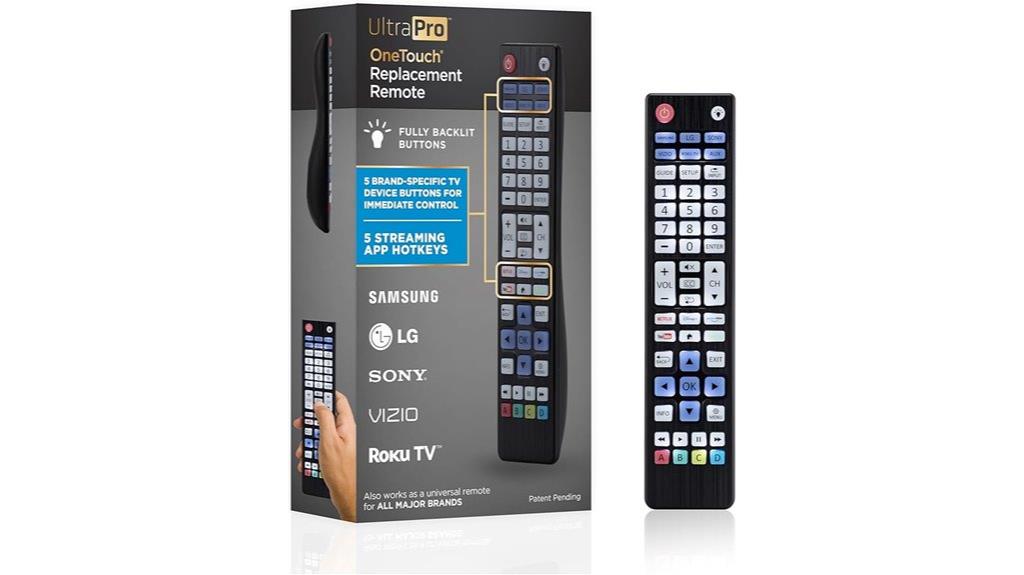 universal remote with backlit buttons