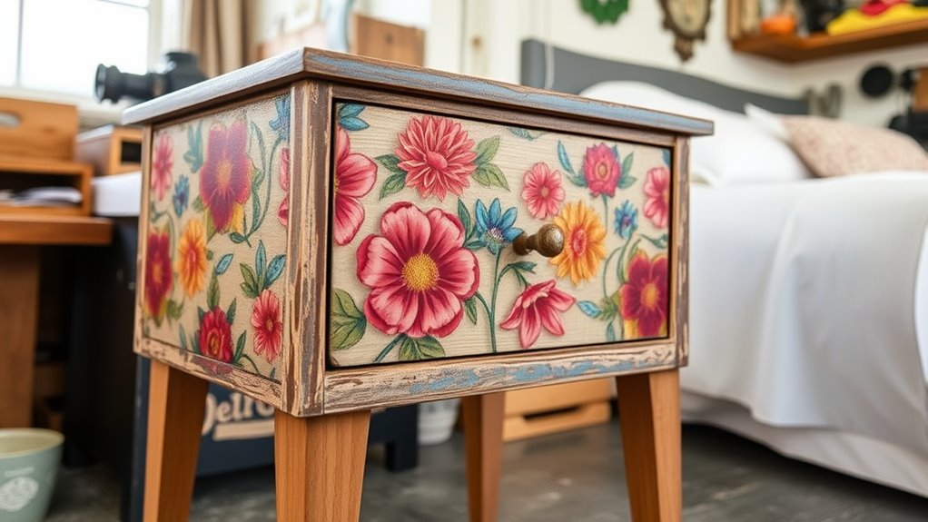 upcycled nightstand transformation guide