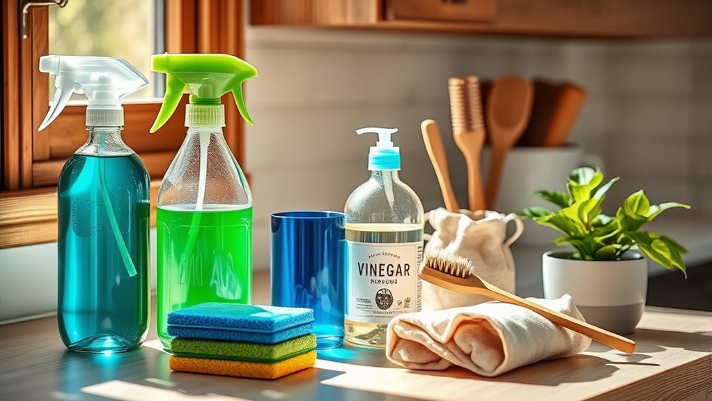 use biodegradable chemical free cleaners