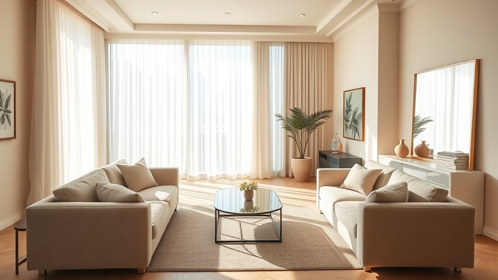 use light neutral tones