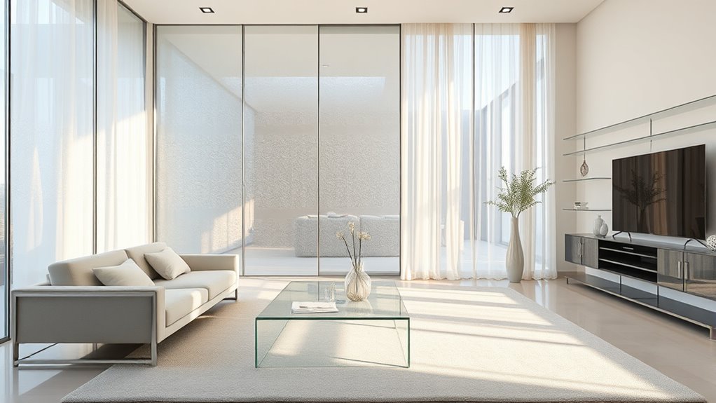 use transparent decor items