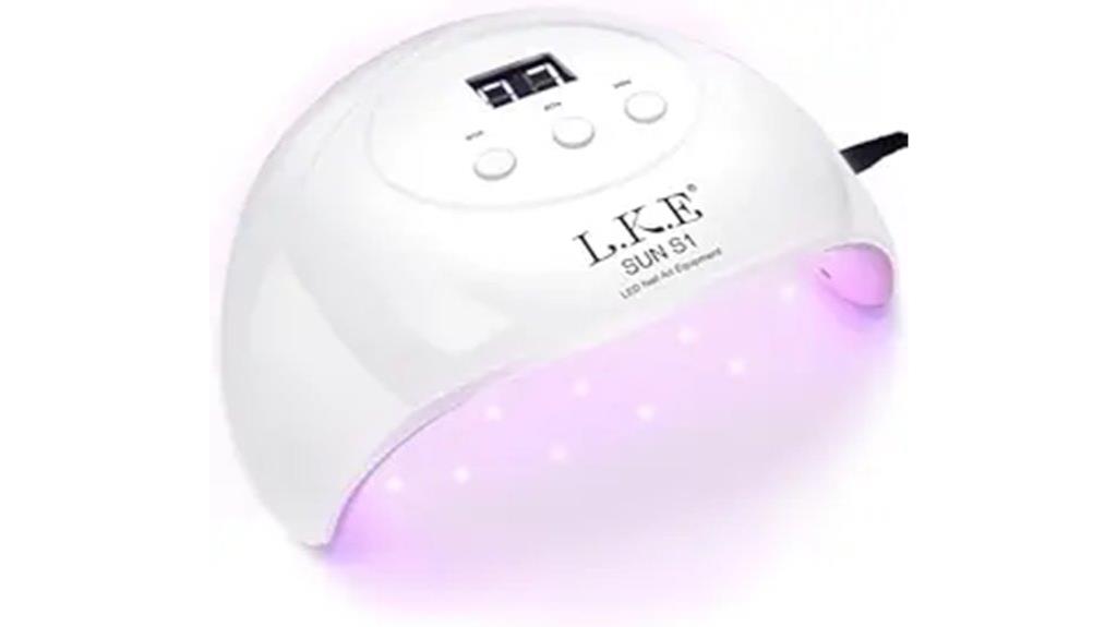 uv nail lamp with lcd