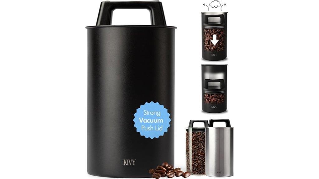 vacuum coffee storage canister