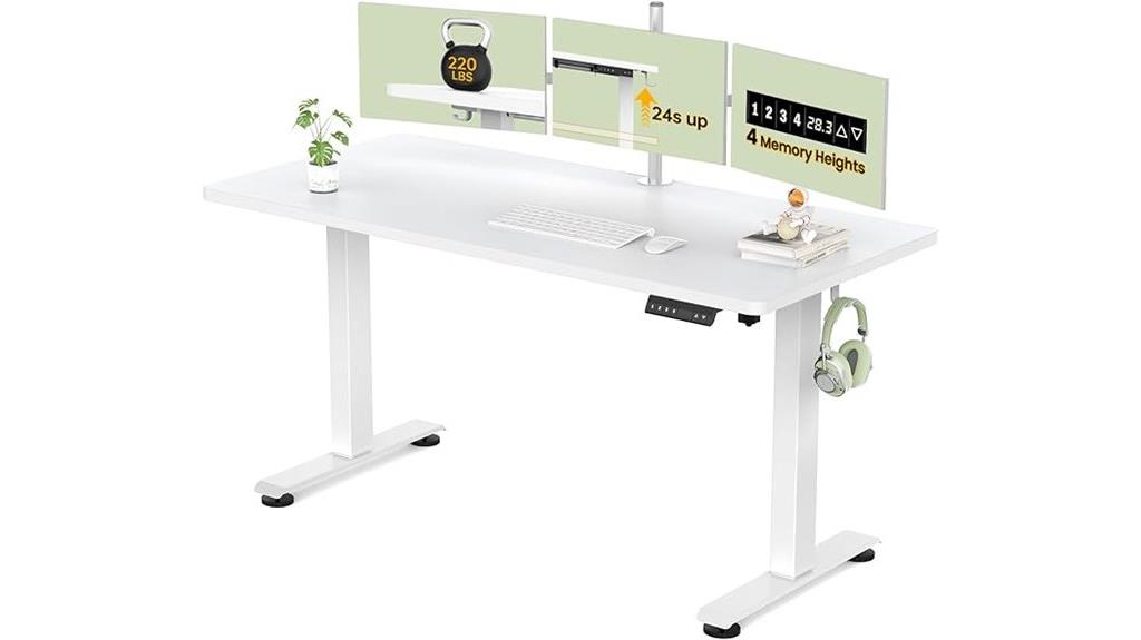 veken 55 inch adjustable desk