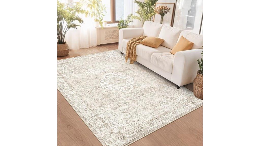 vintage boho floral rug