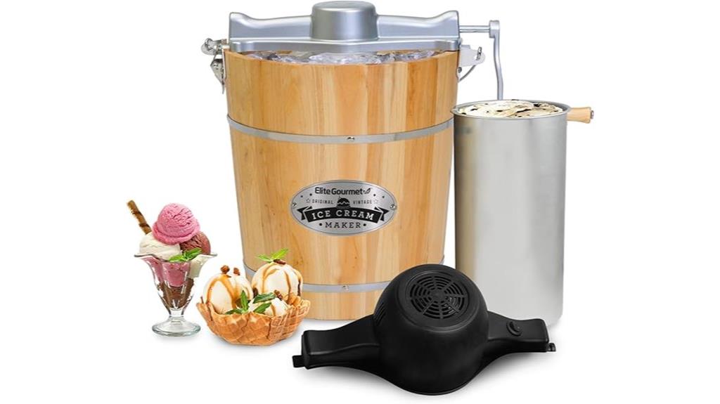 vintage ice cream maker