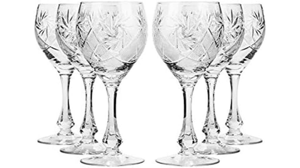 vintage russian crystal glasses