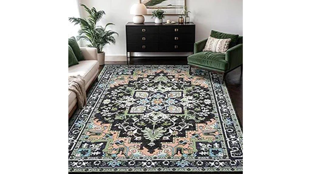 vintage washable area rug