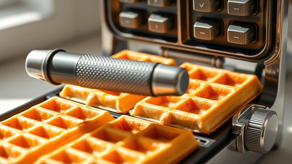 waffle size and features